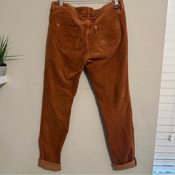 Patagonia Rust Orange Worn Wear Women's Fitted Corduroy Hiking Pants Size 30 - Picture 5 of 11